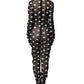Black White Logo Print Hooded Jumpsuit Dress