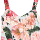 Multicolor Floral Print Viscose Sheath Dress