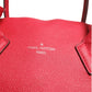 Griotte Taurillon Leather Soft Lockit MM Crossbody Bag