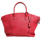 Griotte Taurillon Leather Soft Lockit MM Crossbody Bag
