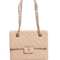 Quilted Leather Beauty Lock Flap Bag