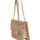 Quilted Leather Beauty Lock Flap Bag