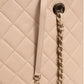 Quilted Leather Beauty Lock Flap Bag