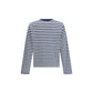 Blue Cotton Long Sleeve T-Shirt