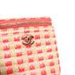 Raffia Jute Striped Mini Vanity Case