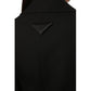 Black Fleece Wool Coat