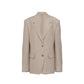 Beige Mohair Blazer