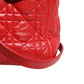 Red Cannage Lambskin Leather Lady Dior Bag