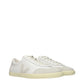 White Leather Low Top Sneakers