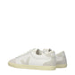 White Leather Low Top Sneakers
