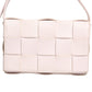 Pink Intrecciato Cassette Shoulder Bag