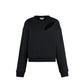 Black Cotton Sweatshirt