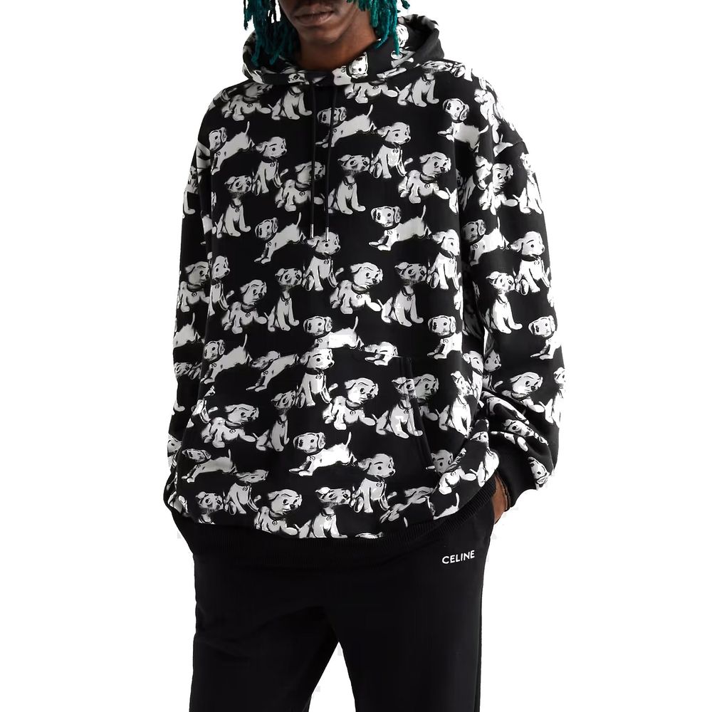 Black Cotton Sweatshirt