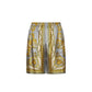 Gray Silk Bermuda Shorts