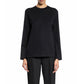 Black Cotton Long Sleeve T-Shirt