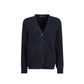 Blue Cotton Cardigan