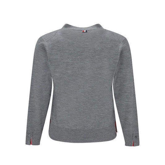 Gray Virgin Wool Cardigan