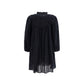 Black Cotton Casual Dress
