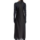 Black Acetate Casual Dress