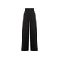 Black Wool Flared Pants
