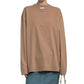 Brown Cotton Long Sleeve T-Shirt
