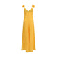 Orange Viscose Casual Dress