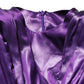 Metallic Purple Long Sleeve Cut-Out Mini Dress