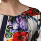 Multicolor Patchwork Cotton Poplin Mini Dress