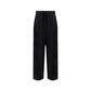 Black Silk Casual Pants