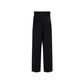 Black Silk Casual Pants