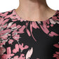 Multicolor Floral Brocade A-line Mini Dress