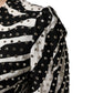 Black White Zebra Rhinestones Mini Dress