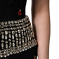 Black Sequin Embellished Sheath Mini Dress
