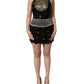Black Sequin Embellished Sheath Mini Dress