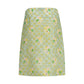Multicolor Silk Midi Skirt