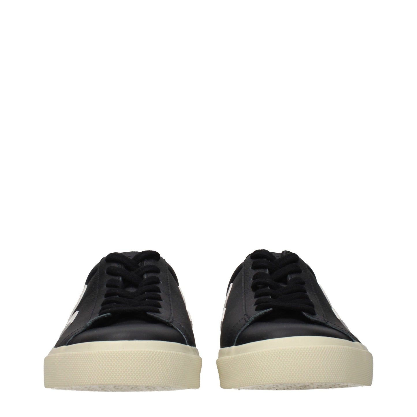 Black Leather Low Top Sneakers