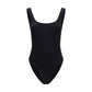 Black Polyamide One-Piece Swimsuit