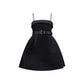 Black Polyester Casual Dress