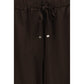 Brown Acetate Casual Pants