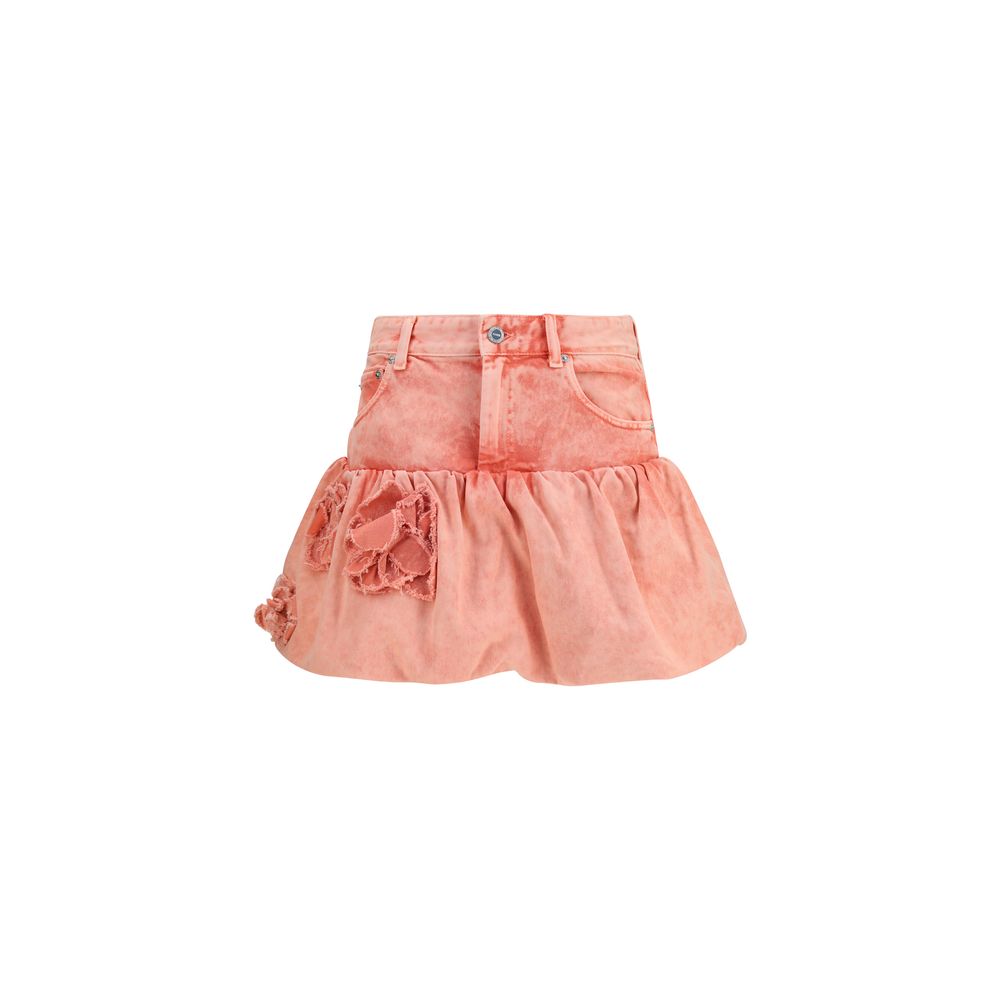 Multicolor Cotton Mini Skirt