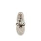 Beige Cotton Platform Sneakers