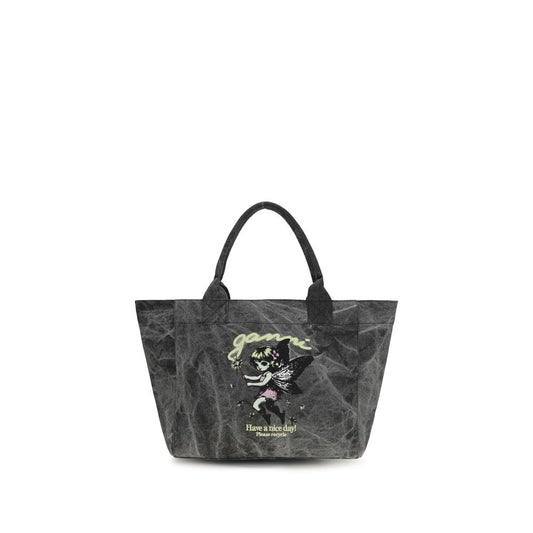 Gray Recycled Cotton Shoulder Bag