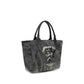 Gray Recycled Cotton Shoulder Bag