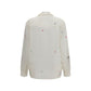 White Cotton Pattern Shirt