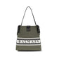Bicolor Cotton Backet Bag