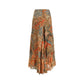 Multicolor Silk Long Skirt
