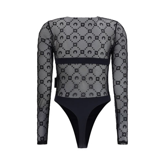 Black Polyamide Bodysuit