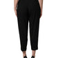 Black Wool High Waist Cropped Trouser Pants