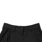 Black Wool High Waist Cropped Trouser Pants