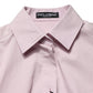 Pink Cotton Long Sleeves Collared Shirt Top